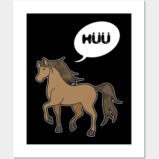 Horse Comic Cartoon Funny Posters and Art